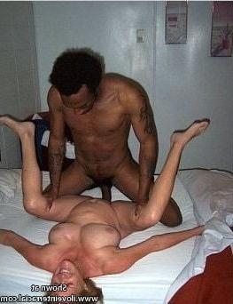 25P White Wives spread open for #bbc