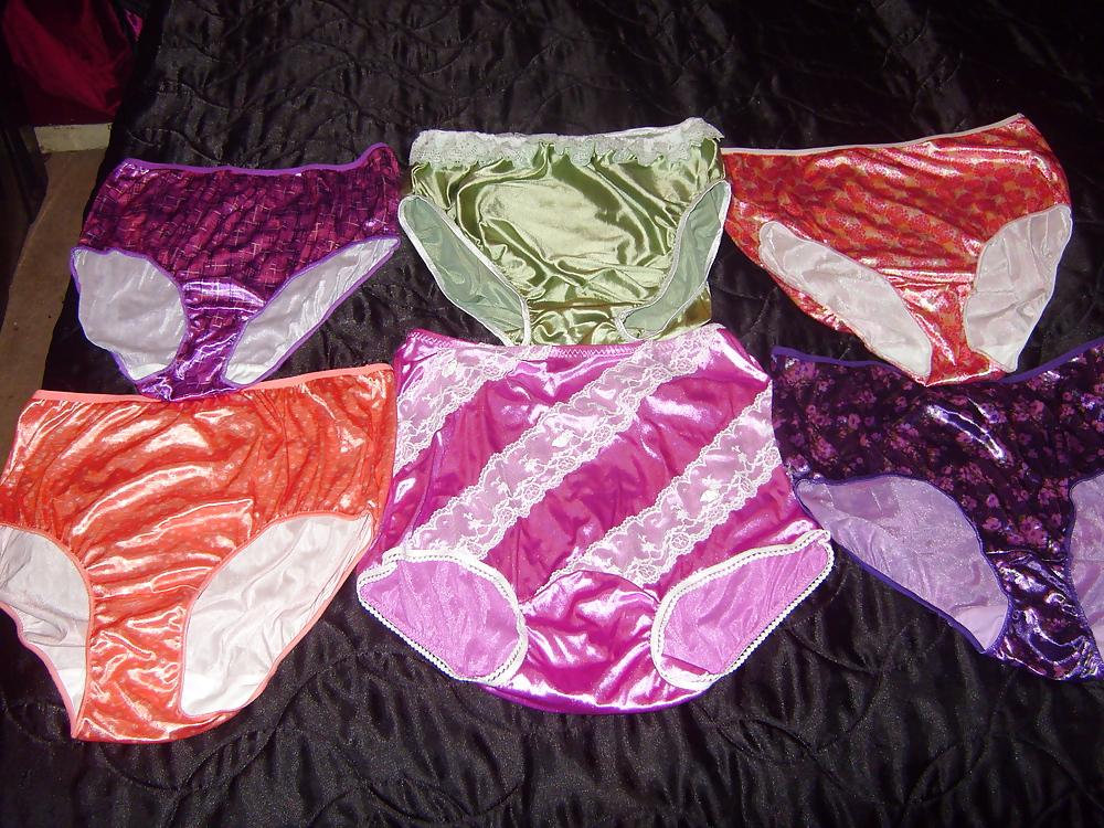 7P Satin pantys and knickers