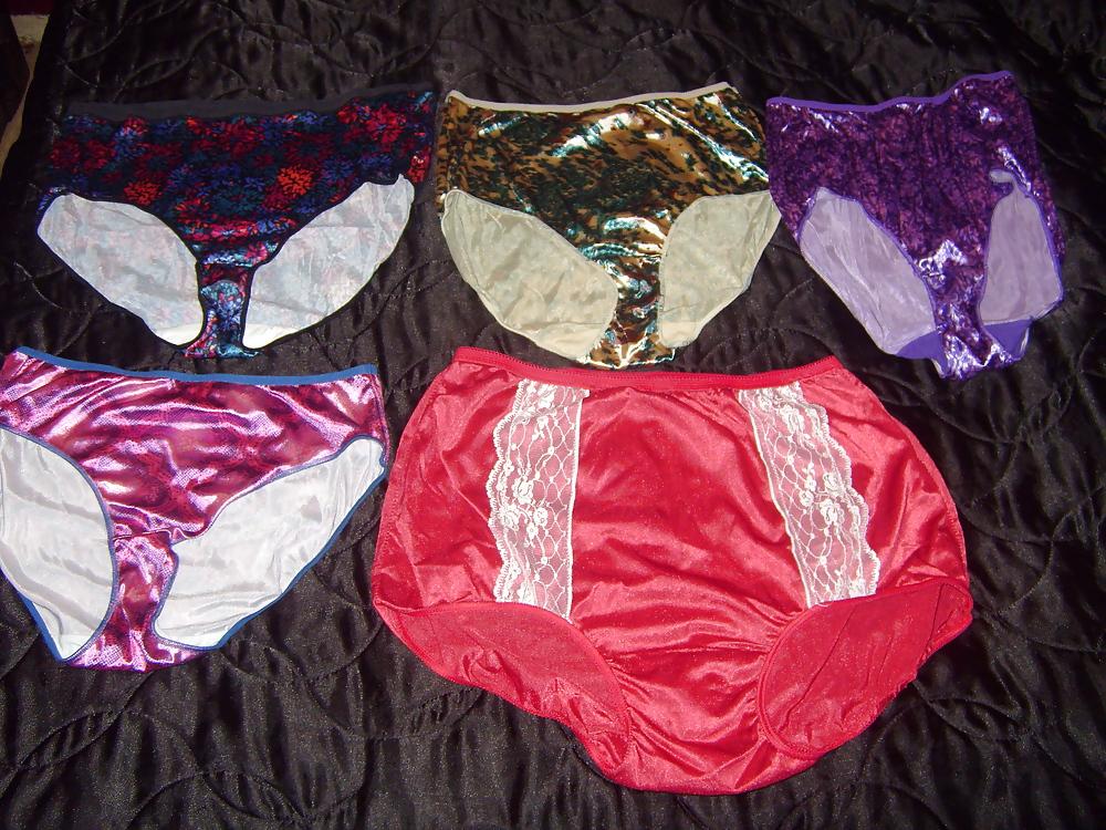 7P Satin pantys and knickers