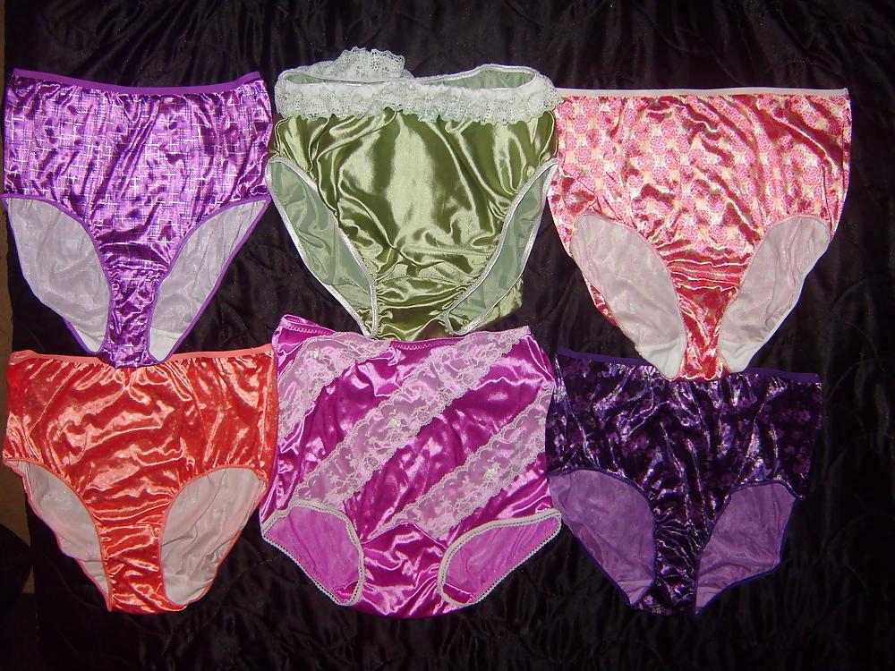 7P Satin pantys and knickers