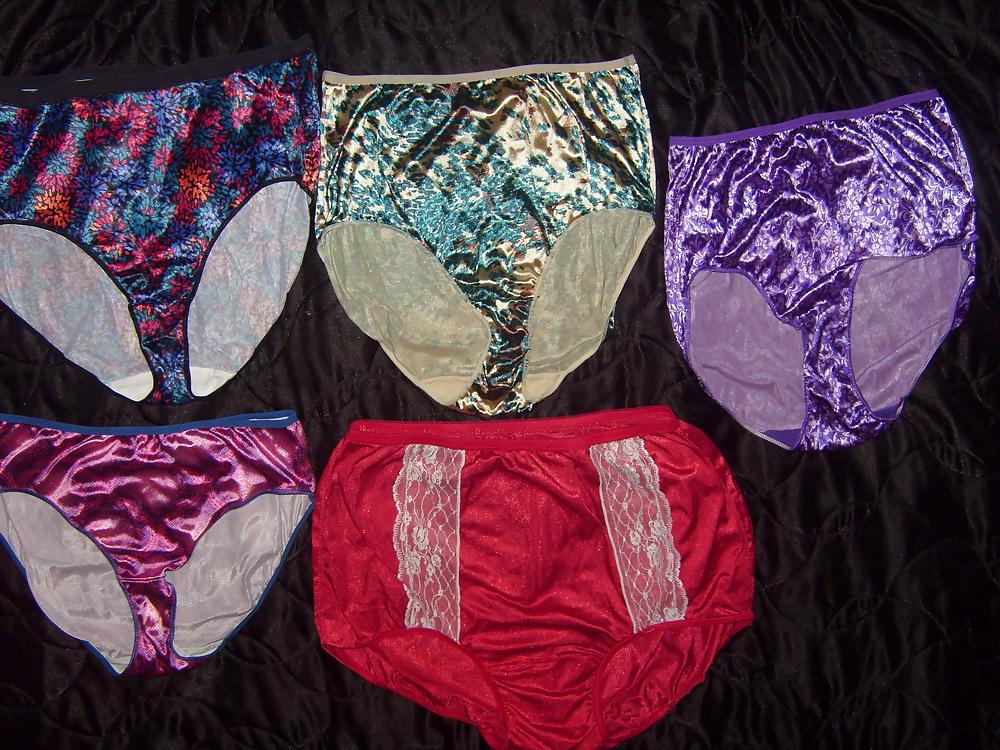 7P Satin pantys and knickers