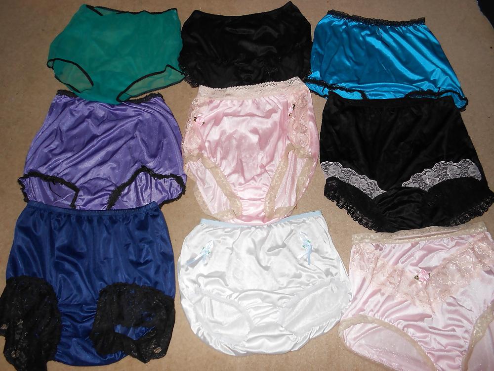 7P Satin pantys and knickers