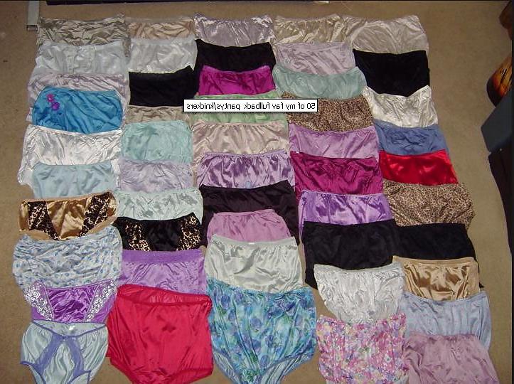 7P Satin pantys and knickers