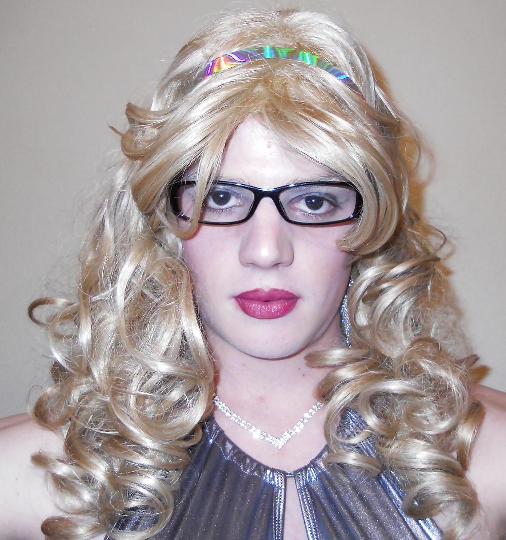 25P Sissy Vanessa Silver Club Dress