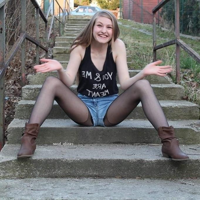 25P black stockings nylon pantyhose sexy legs 7