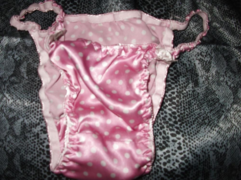 25P A selection of my wife's silky satin panties