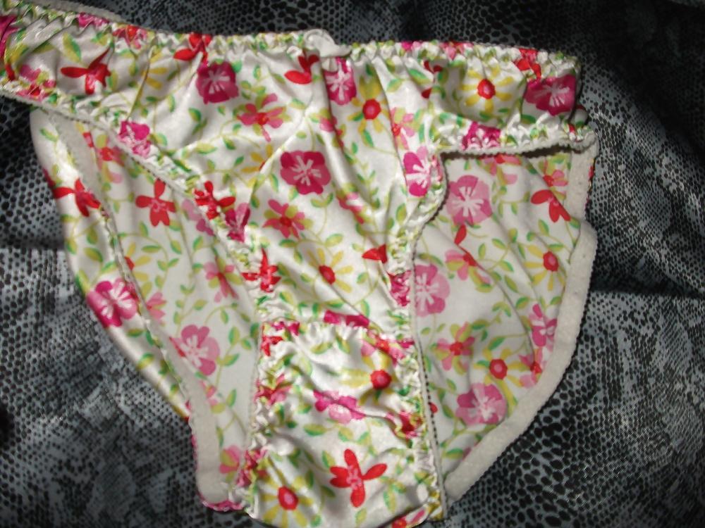 25P A selection of my wife's silky satin panties