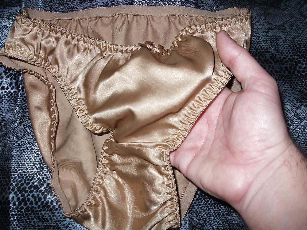 25P A selection of my wife's silky satin panties