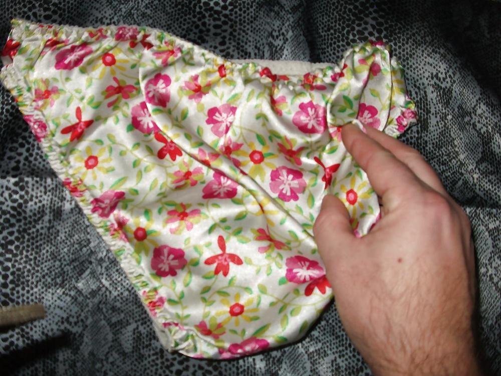 25P A selection of my wife's silky satin panties