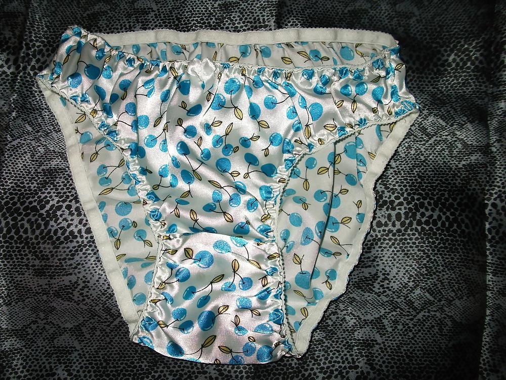 25P A selection of my wife's silky satin panties