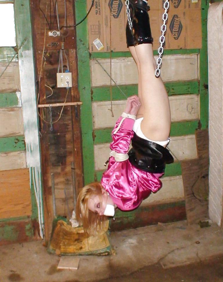 25P Hogtied in satin blouse