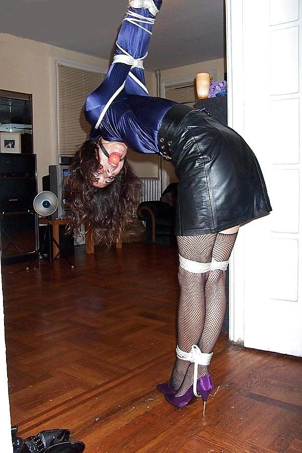 25P Hogtied in satin blouse