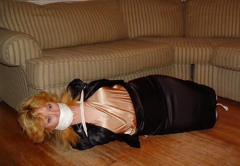 25P Hogtied in satin blouse