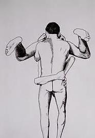 25P Erotic Drawings From The Past (Vintage) -L1390-