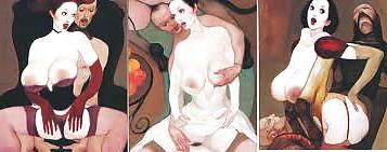 25P Erotic Drawings From The Past (Vintage) -L1390-