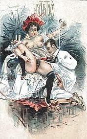 25P Erotic Drawings From The Past (Vintage) -L1390-