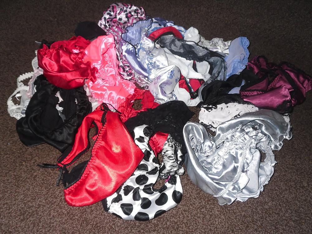 6P Wifes satin panties...