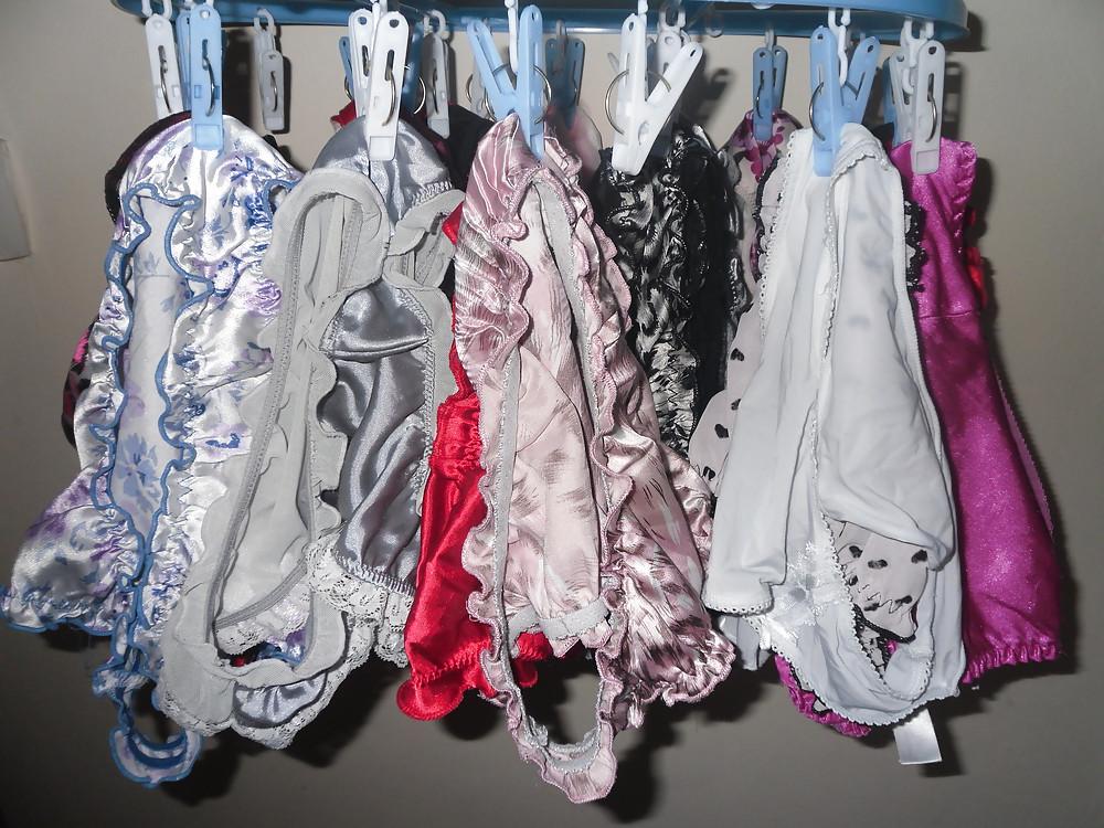 6P Wifes satin panties...