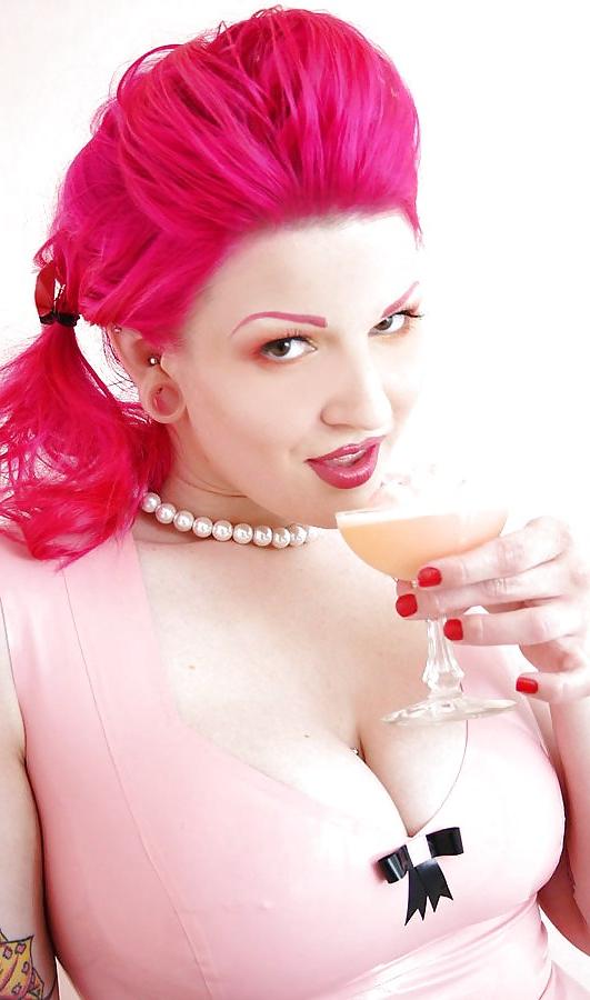18P XX Pink Latex Girl