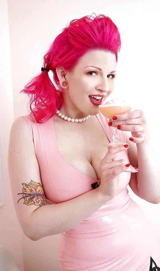 18P XX Pink Latex Girl
