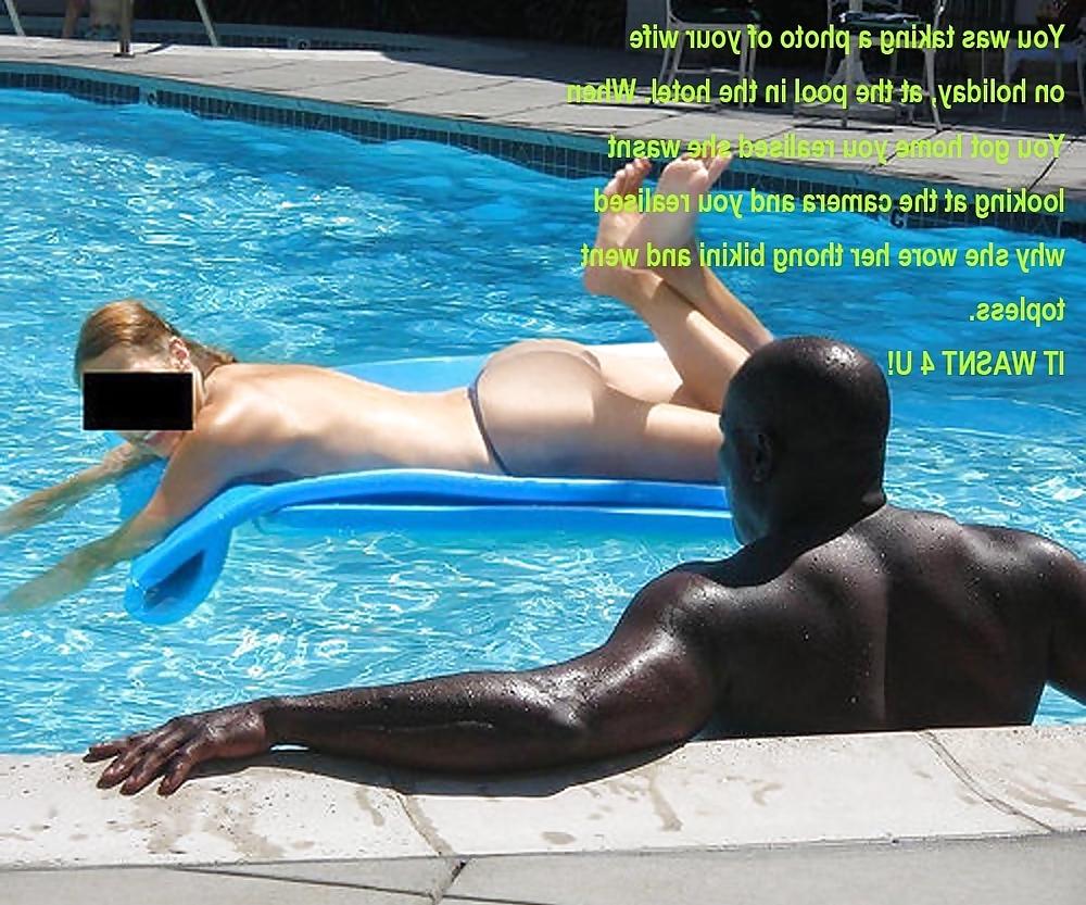 6P Interracial Vacation Beach Cuckold Caps 