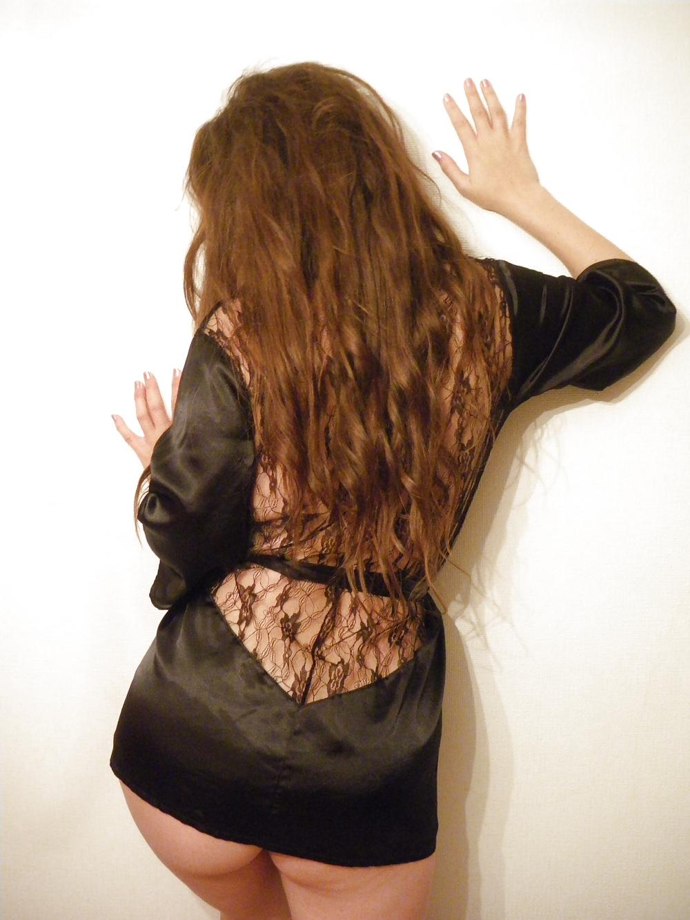 12P New Satin Panties & Shiny Lacy Robe