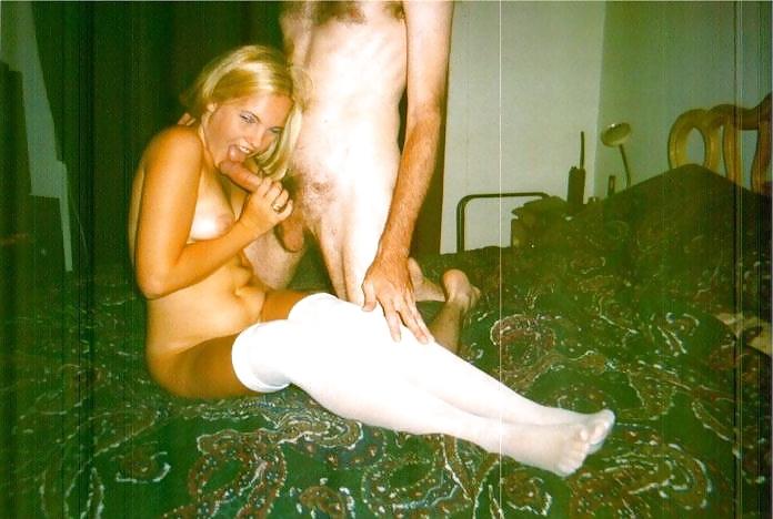 8P Amateur blonde having a fun time with her BF's cock