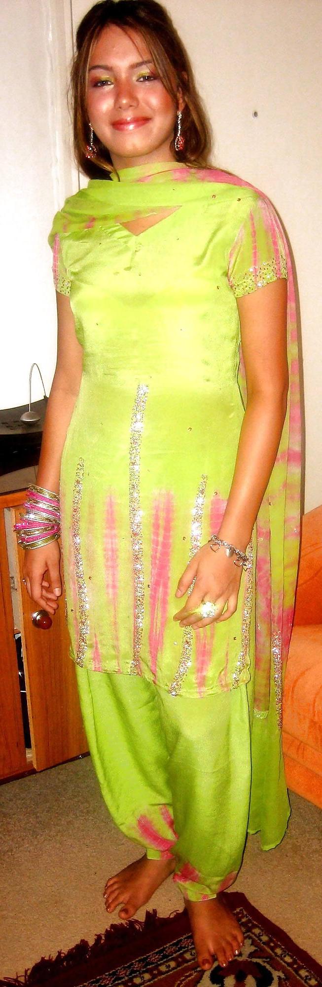 25P Paki satin silk salwar sluts