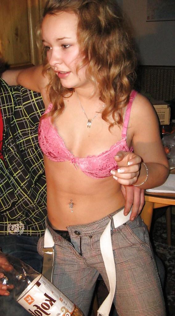 24P Girl we know from school at my friends place.