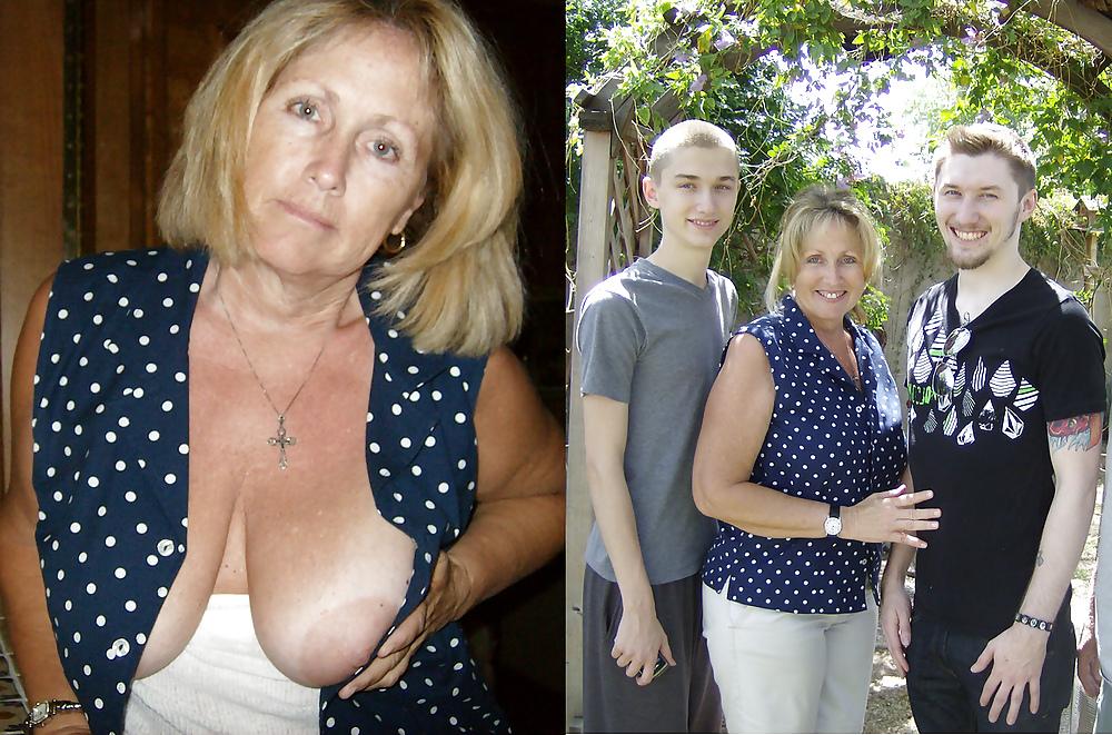 10P Mother's big saggy breasts