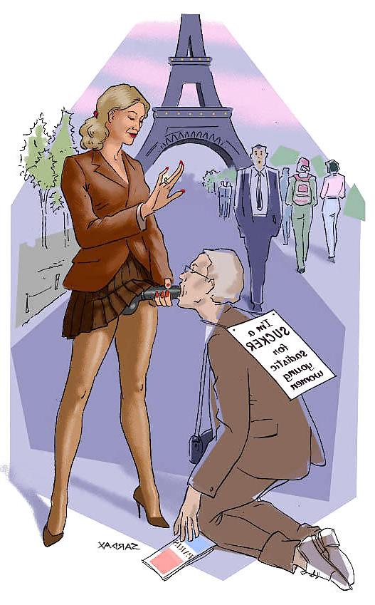 25P Femdom cartoon