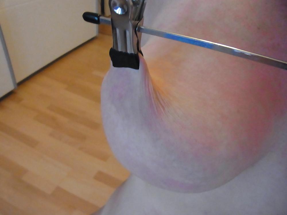 25P Chubby redhead Part7 clamp lifted saggy tits & pumped nipple