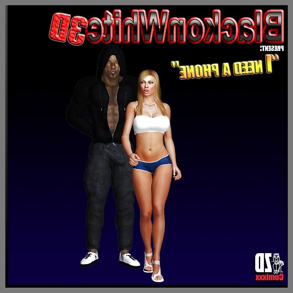 25P Interracial ComiXXX - BlackOnWhite3D - Phone