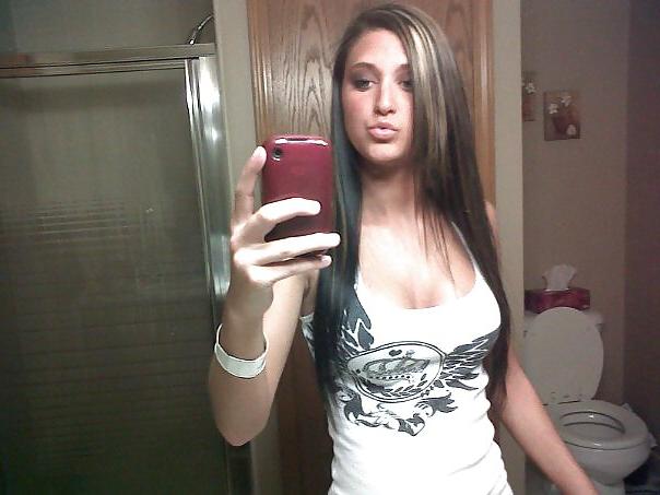 25P Hot High School Teen Caylin