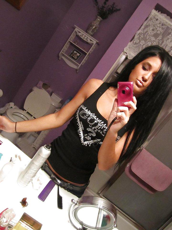 25P Hot High School Teen Caylin