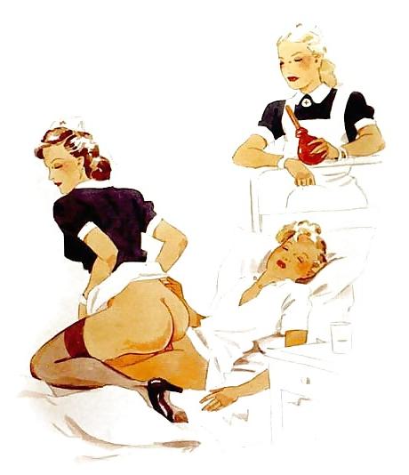 25P Femdom fetish vintage artwork