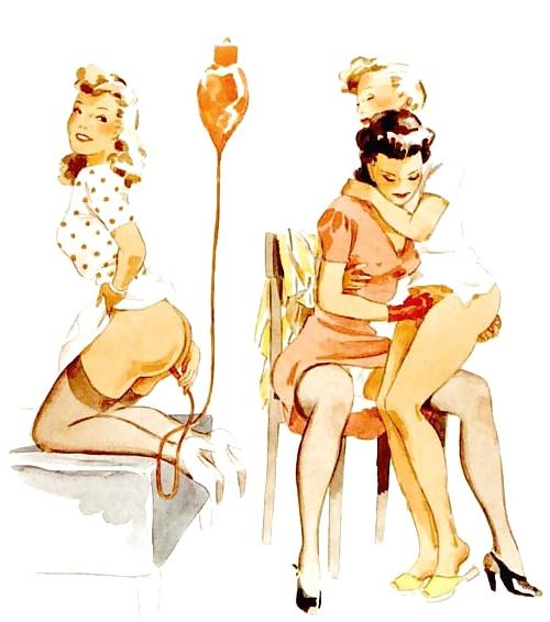 25P Femdom fetish vintage artwork