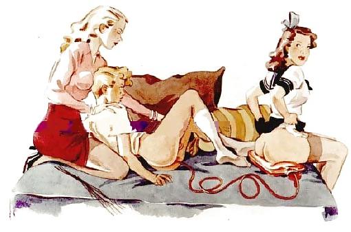 25P Femdom fetish vintage artwork