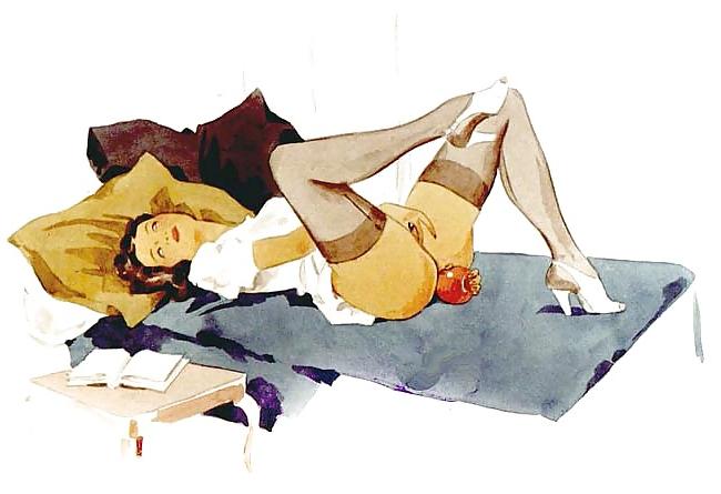 25P Femdom fetish vintage artwork