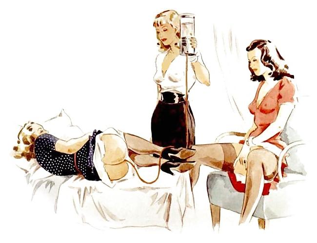 25P Femdom fetish vintage artwork