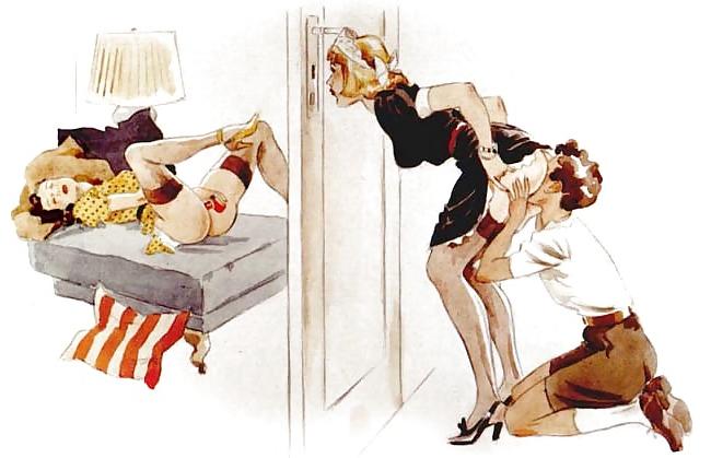 25P Femdom fetish vintage artwork