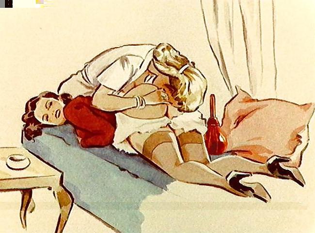 25P Femdom fetish vintage artwork