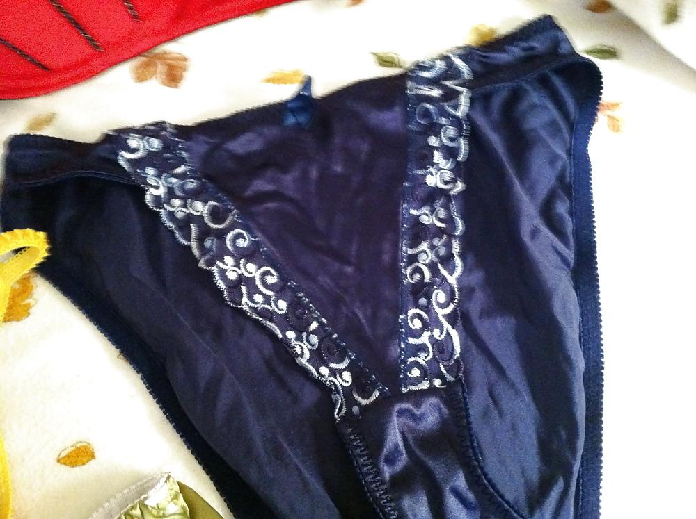 12P More pics of wifes satin panties and bras