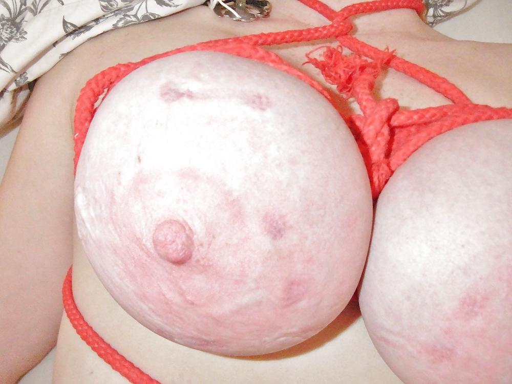 25P Chubby redhead Part18  saggy tit bondage & clamp torture 