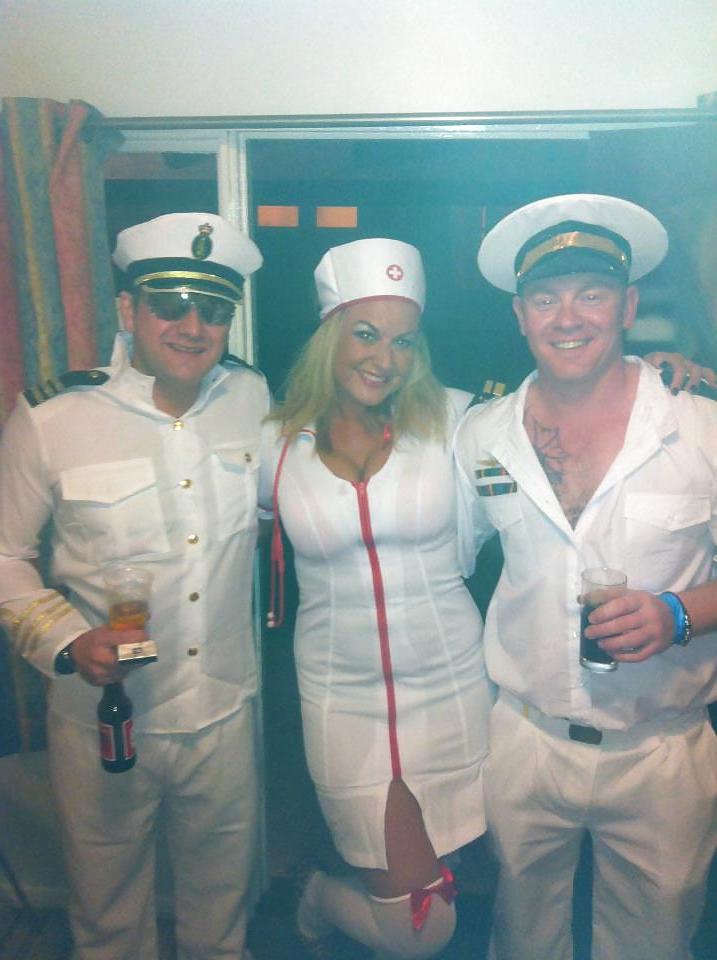 4P Nurse milfs from the uk dressed up