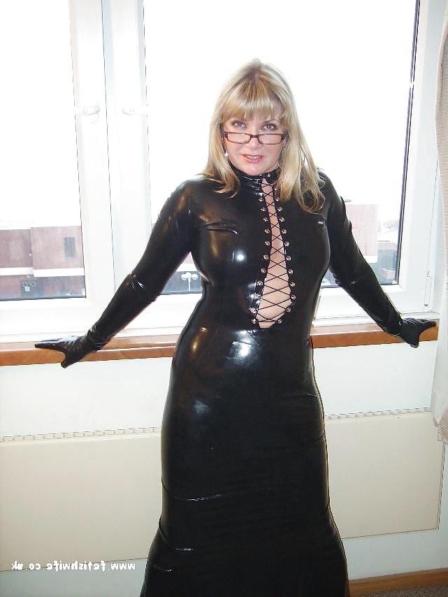 12P Sexy Latex Wife high heel pumps