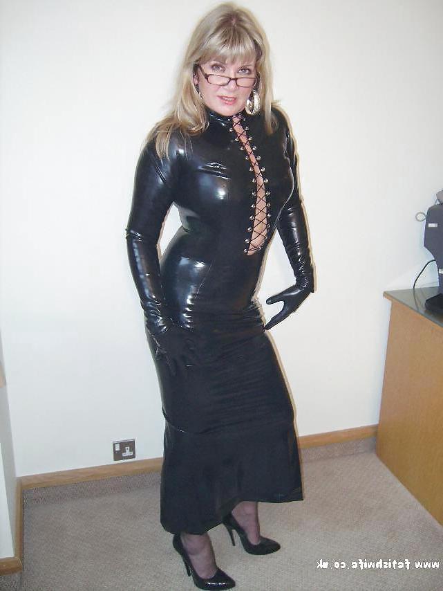 12P Sexy Latex Wife high heel pumps