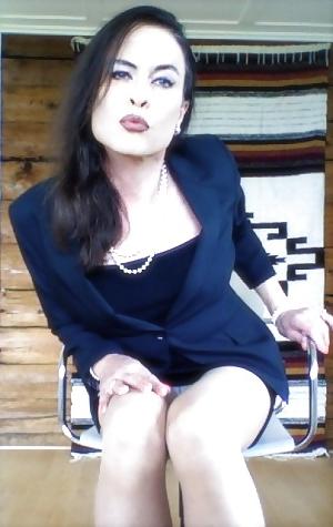 14P Shemale secretary  nylon slut