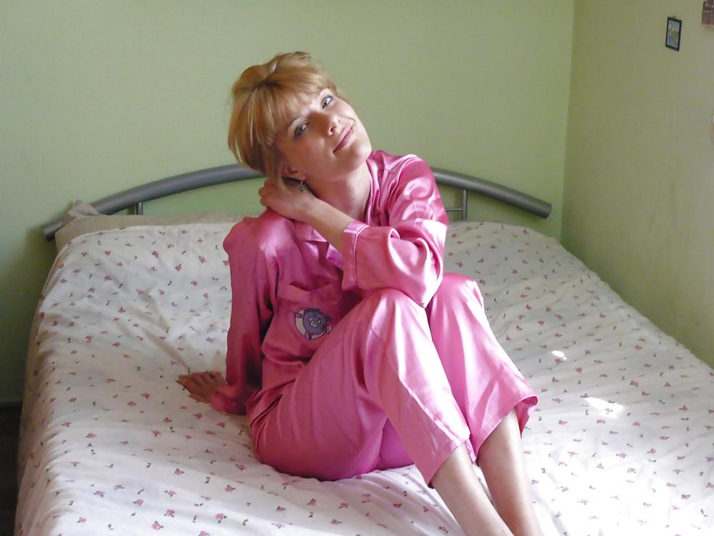 15P Pink Satin Pyjamas
