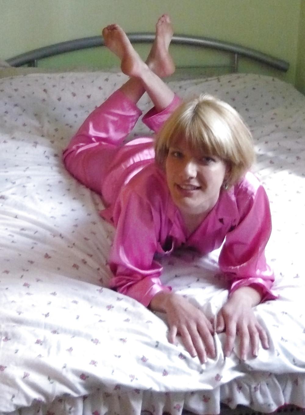 15P Pink Satin Pyjamas